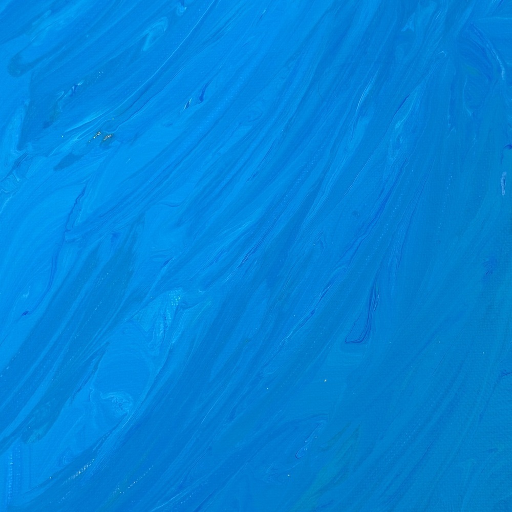 Abstract Blue Canvas Art - Picture 2 of 5